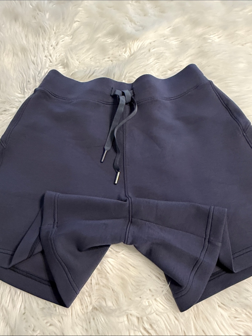 SPANX Navy Drawstring Athletic Shorts size M BNWOT - Picture 4 of 8